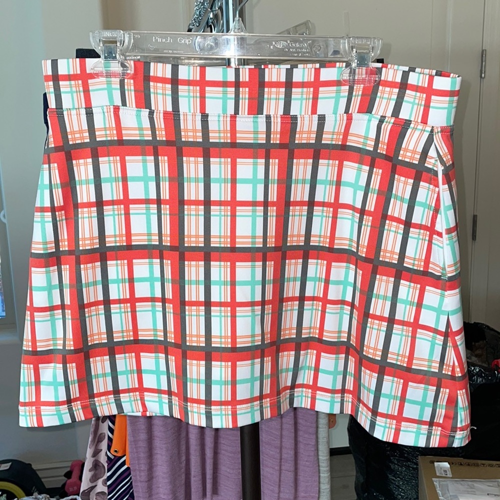 Plaid Skort